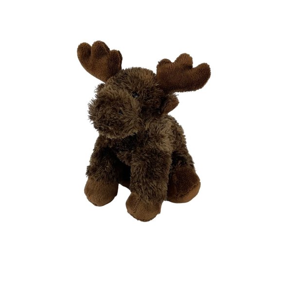 Aurora Maxamoose Mini Flopsie Plush Brown Moose 8" Stuffed Animal Toy - Picture 1 of 7